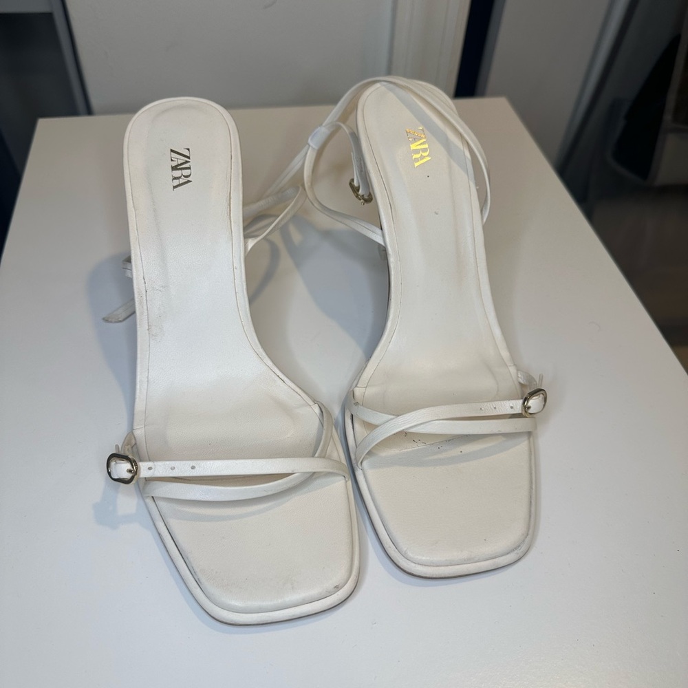 Zara Cream Women's Strappy Sandals